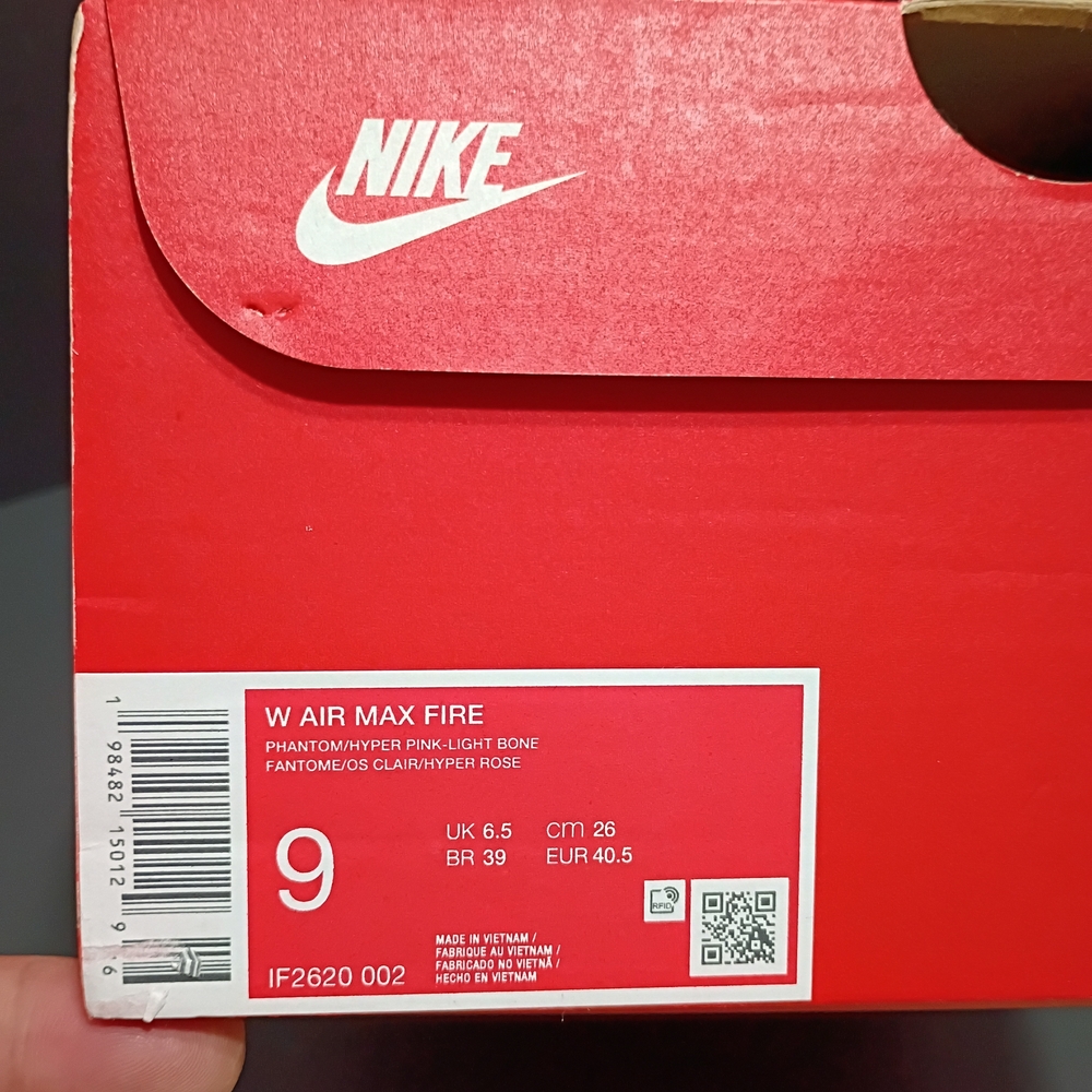 Nike Air Max Fire Phantom White Hyper Pink Women's Sneakers - Picture 16 of 16